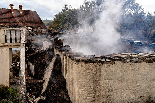 Professional Emergency Fire Cleanup technician working in Lake Dallas, TX